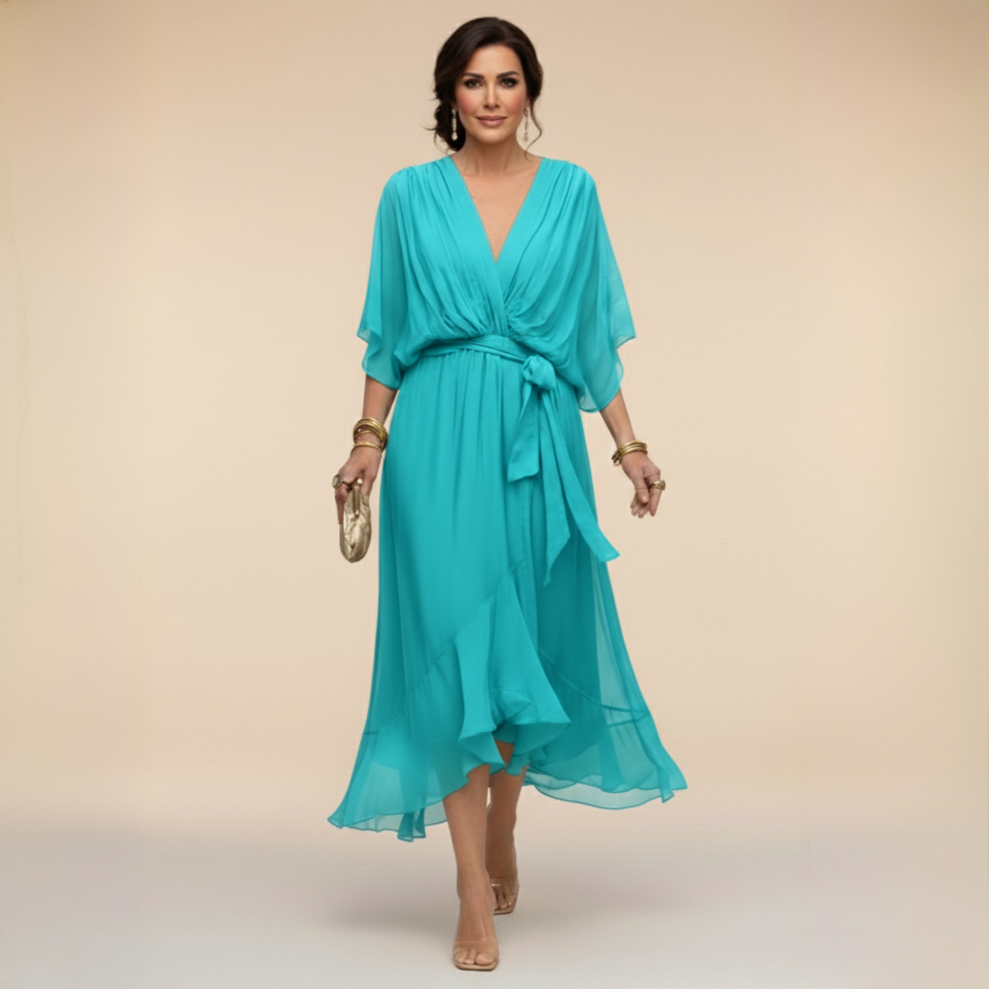 Monica | vestido con escote en V