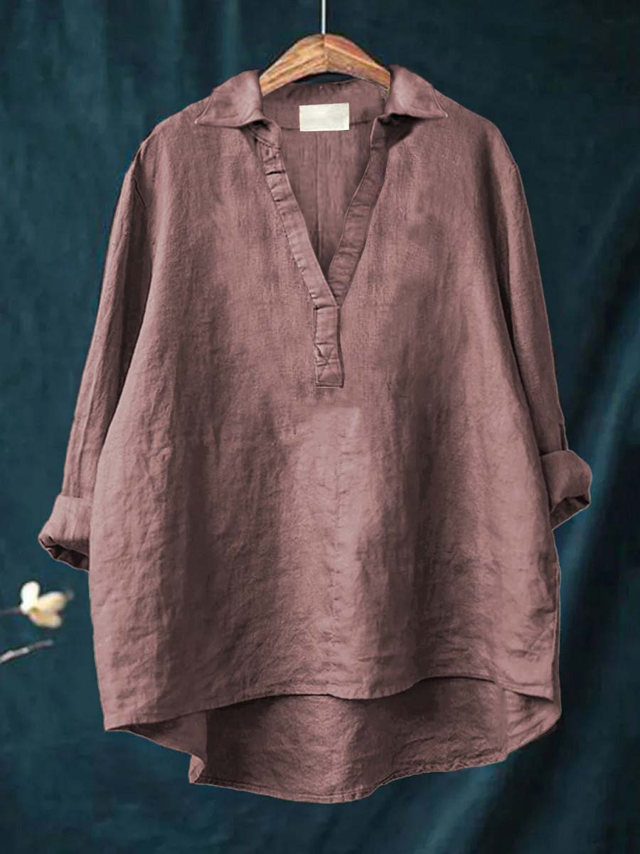 Lucía | Blusa de lino elegante para el verano