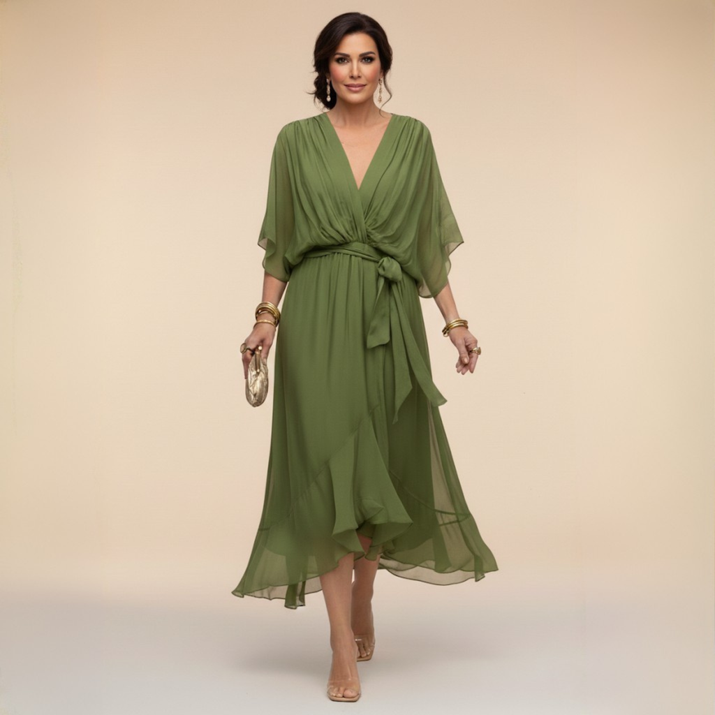 Monica | vestido con escote en V