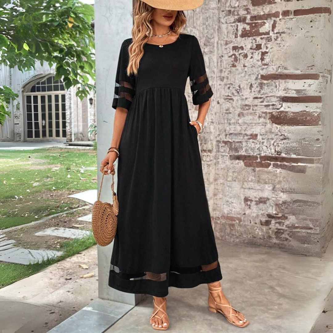 Aubrey™ | Vestido midi que favorece la silueta y alisa el abdomen