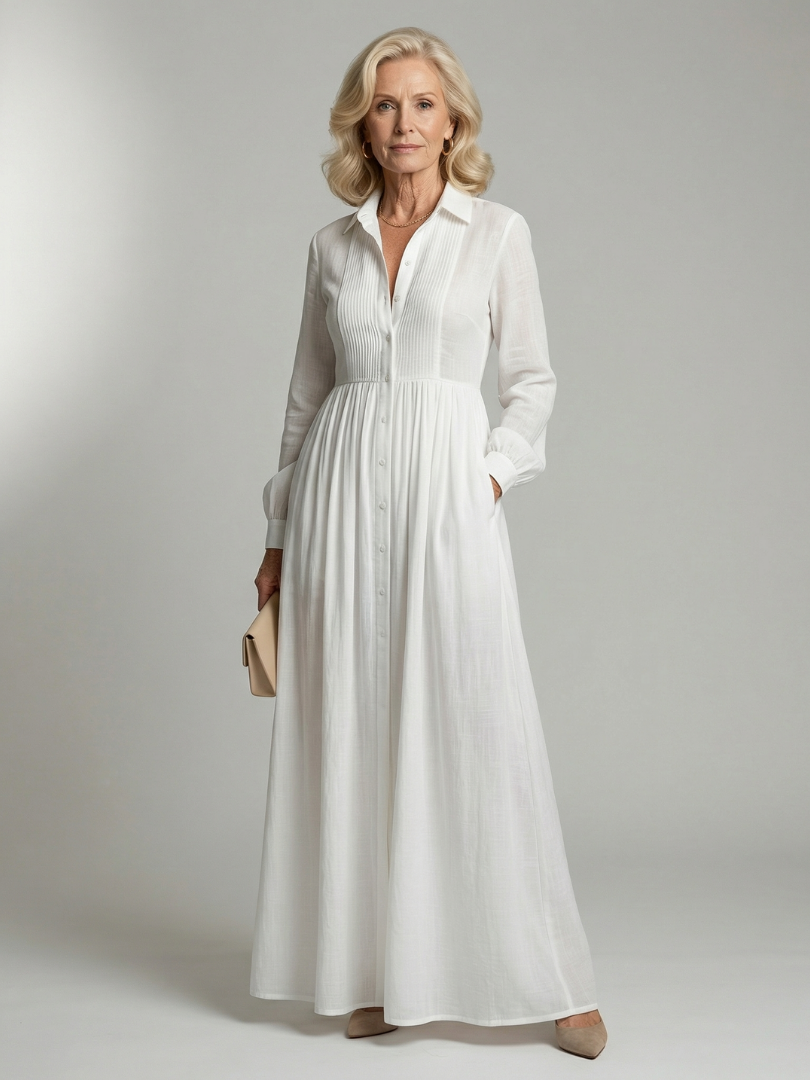 Lioren | Vestido maxi de caída suave