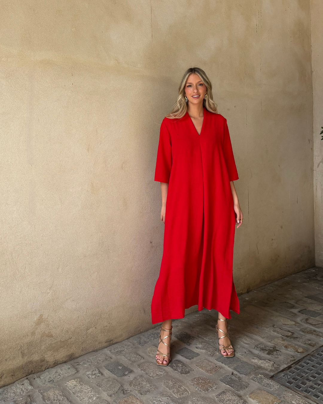 Vestido Laura rojo