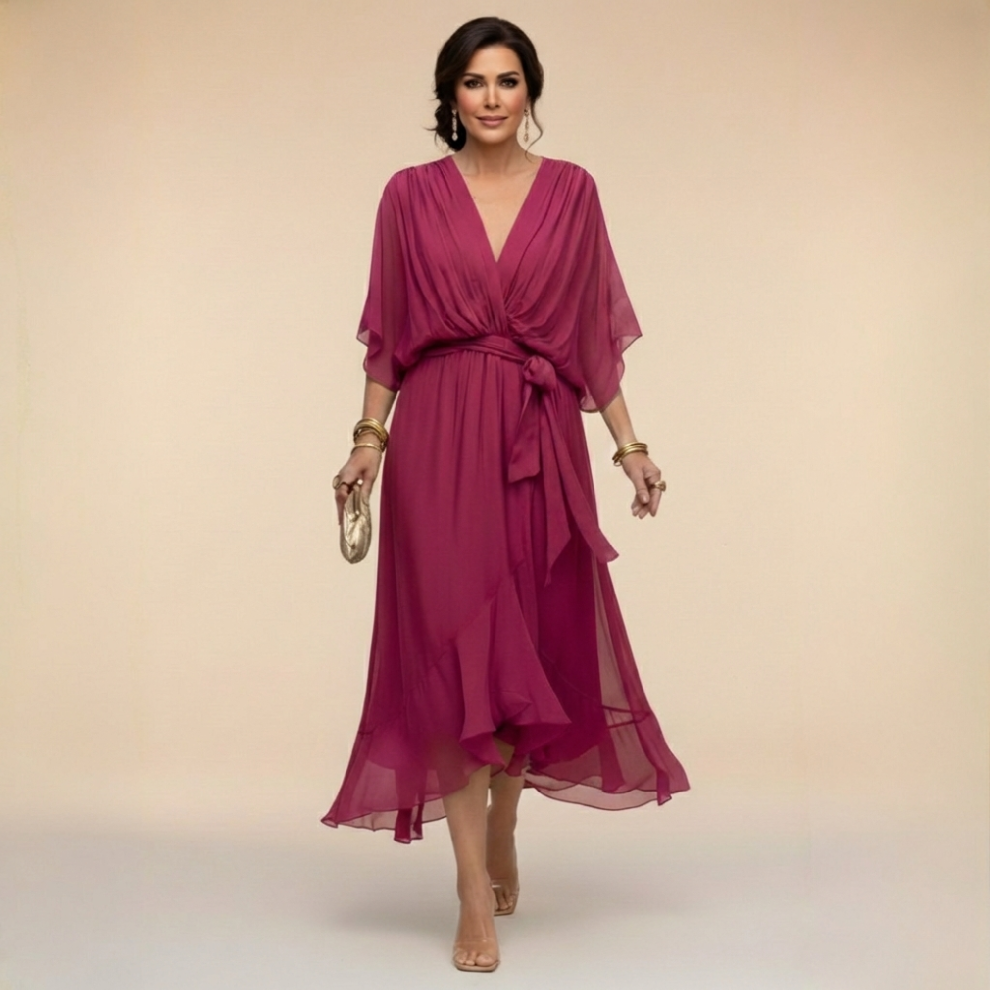 Monica | vestido con escote en V