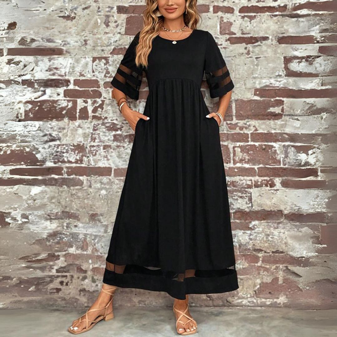 Aubrey™ | Vestido midi que favorece la silueta y alisa el abdomen