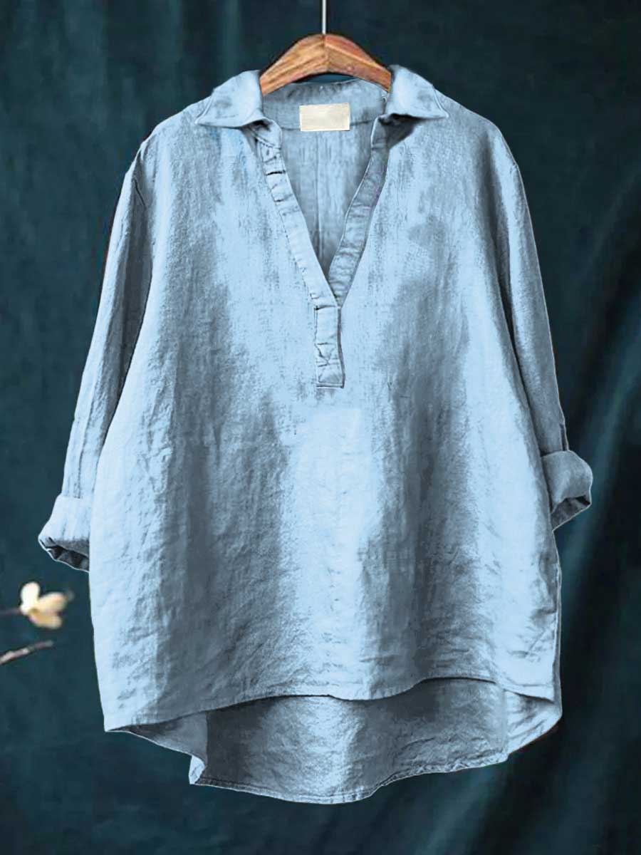 Lucía | Blusa de lino elegante para el verano