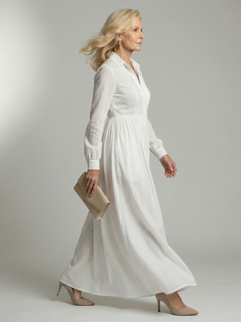Lioren | Vestido maxi de caída suave