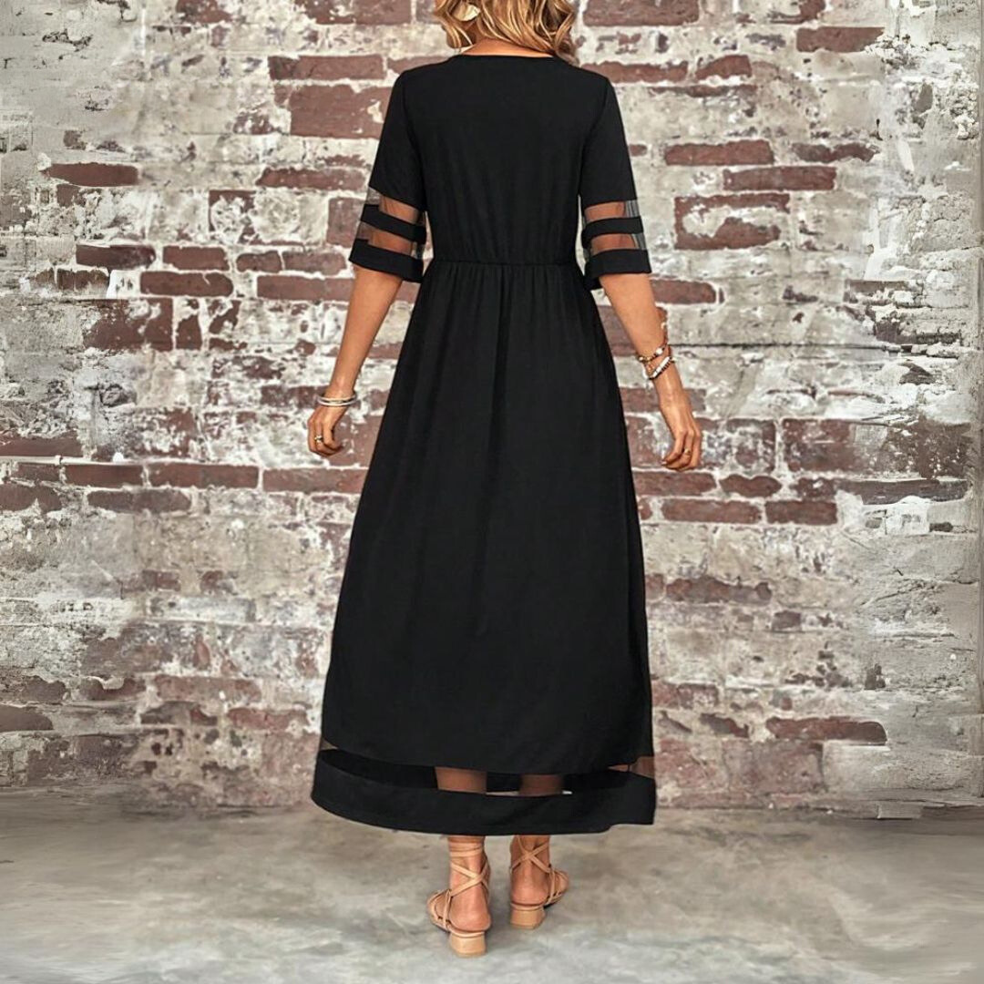 Aubrey™ | Vestido midi que favorece la silueta y alisa el abdomen
