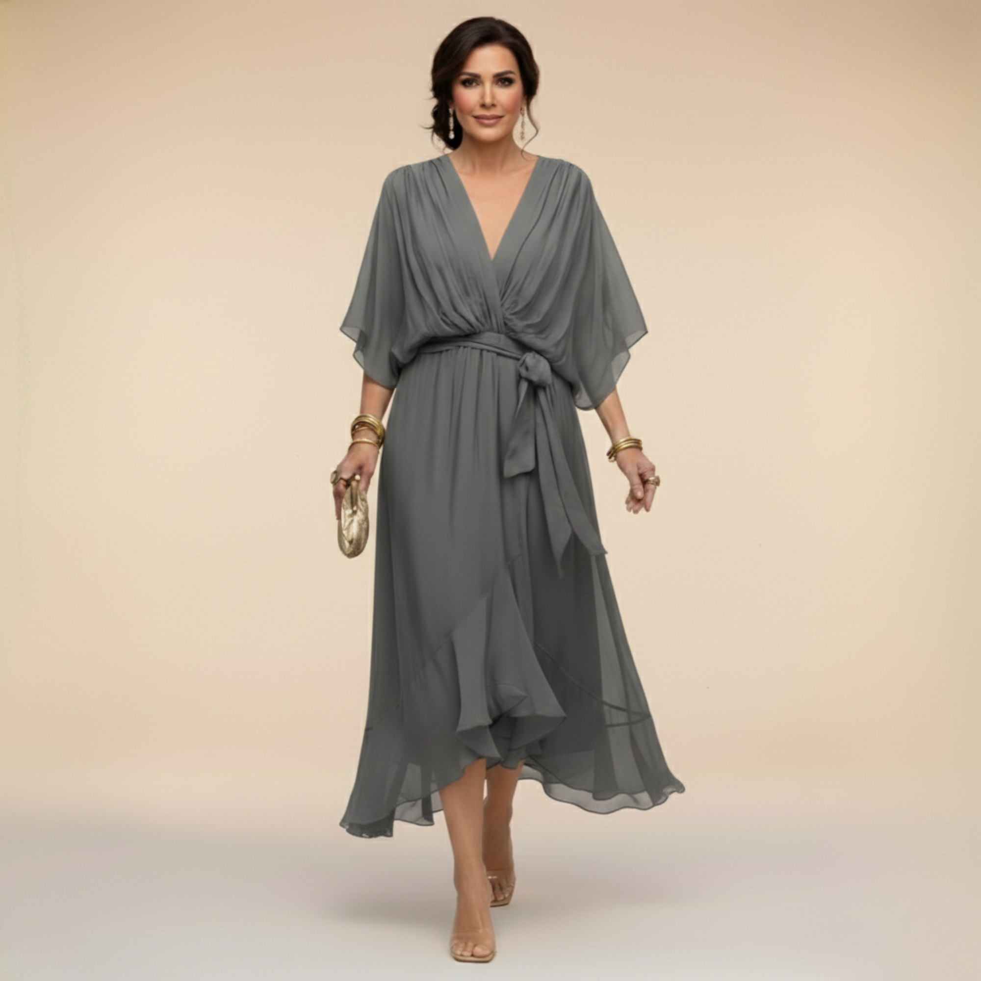Monica | vestido con escote en V