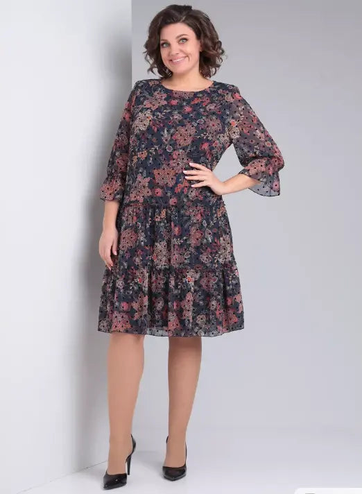 Oriane™ — Vestido floral elegante de estilo atemporal