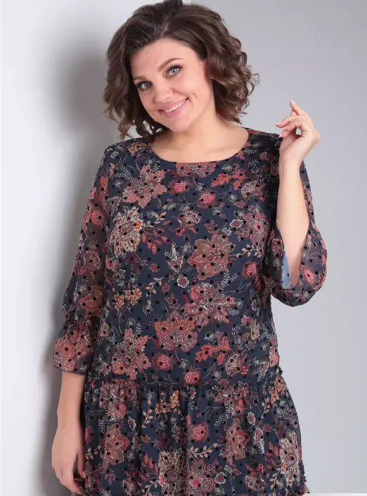 Oriane™ — Vestido floral elegante de estilo atemporal