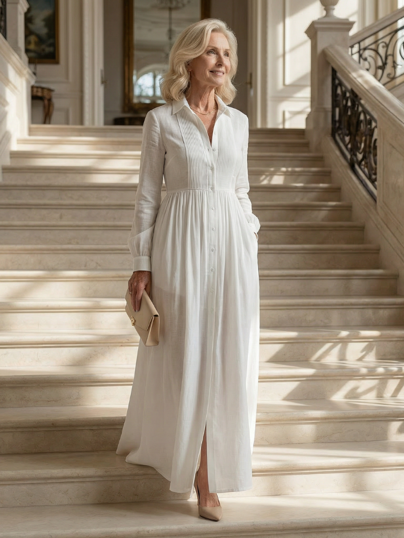 Lioren | Vestido maxi de caída suave