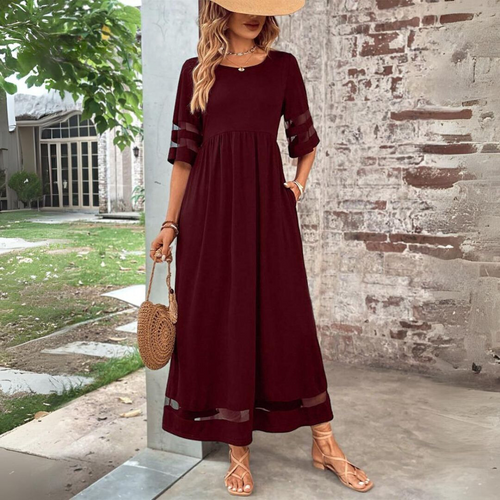 Aubrey™ | Vestido midi que favorece la silueta y alisa el abdomen