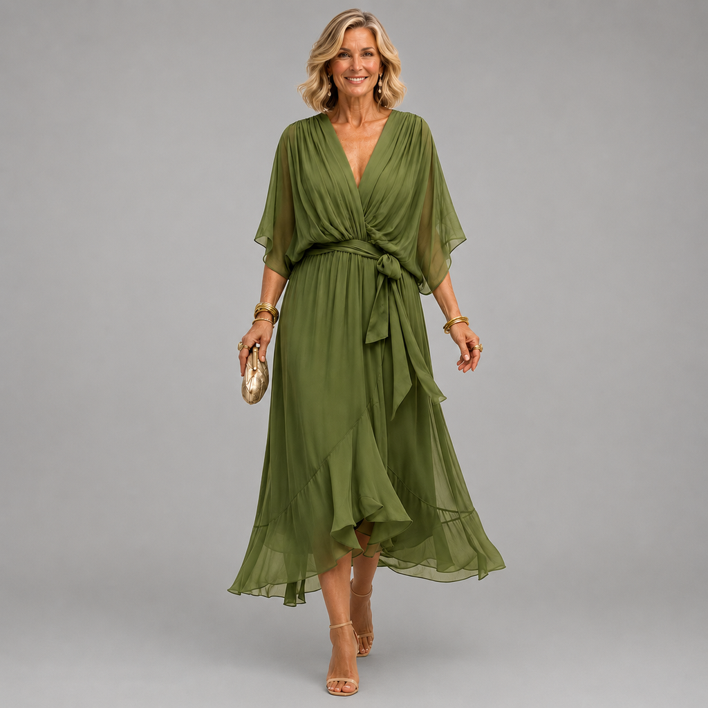 Monica | vestido con escote en V
