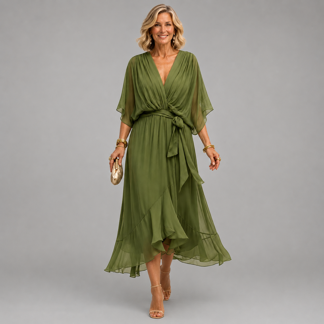 Monica | vestido con escote en V