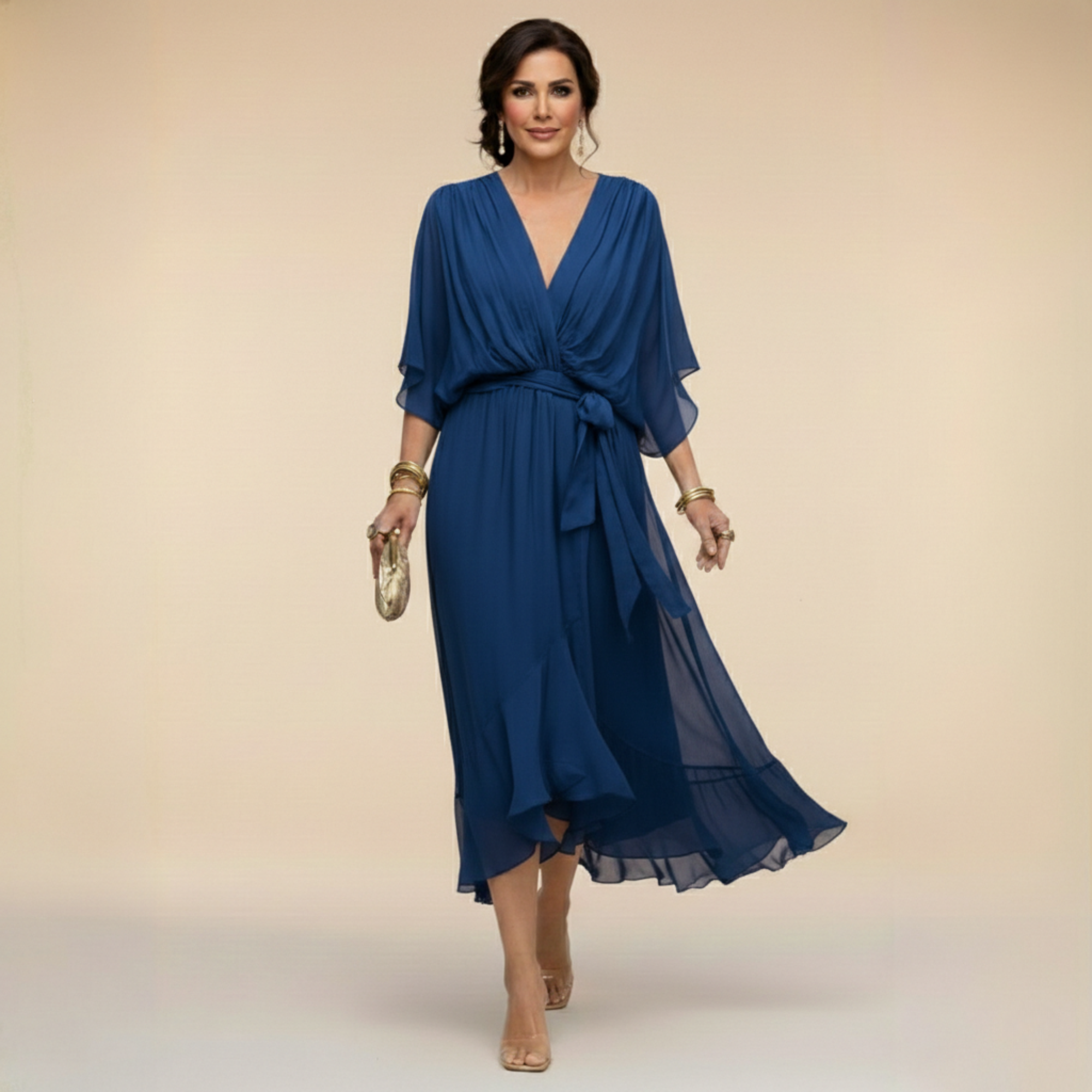Monica | vestido con escote en V