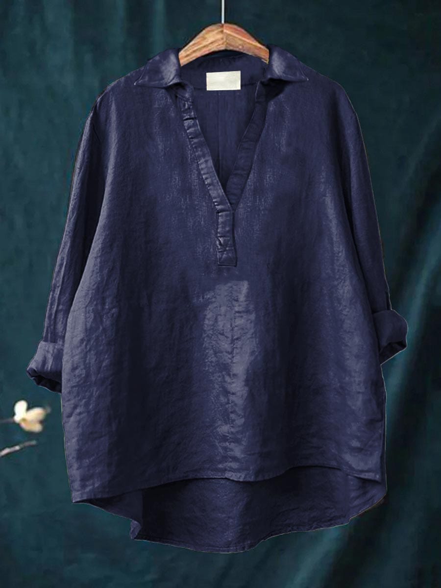 Lucía | Blusa de lino elegante para el verano