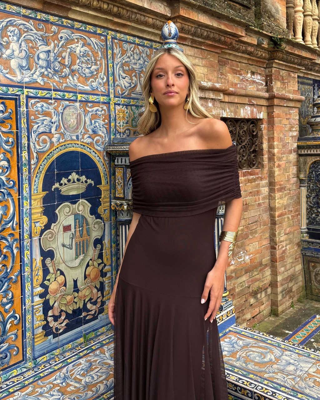 Vestido Laura marrón