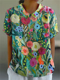 Daisy | Camisa floral en acuarela