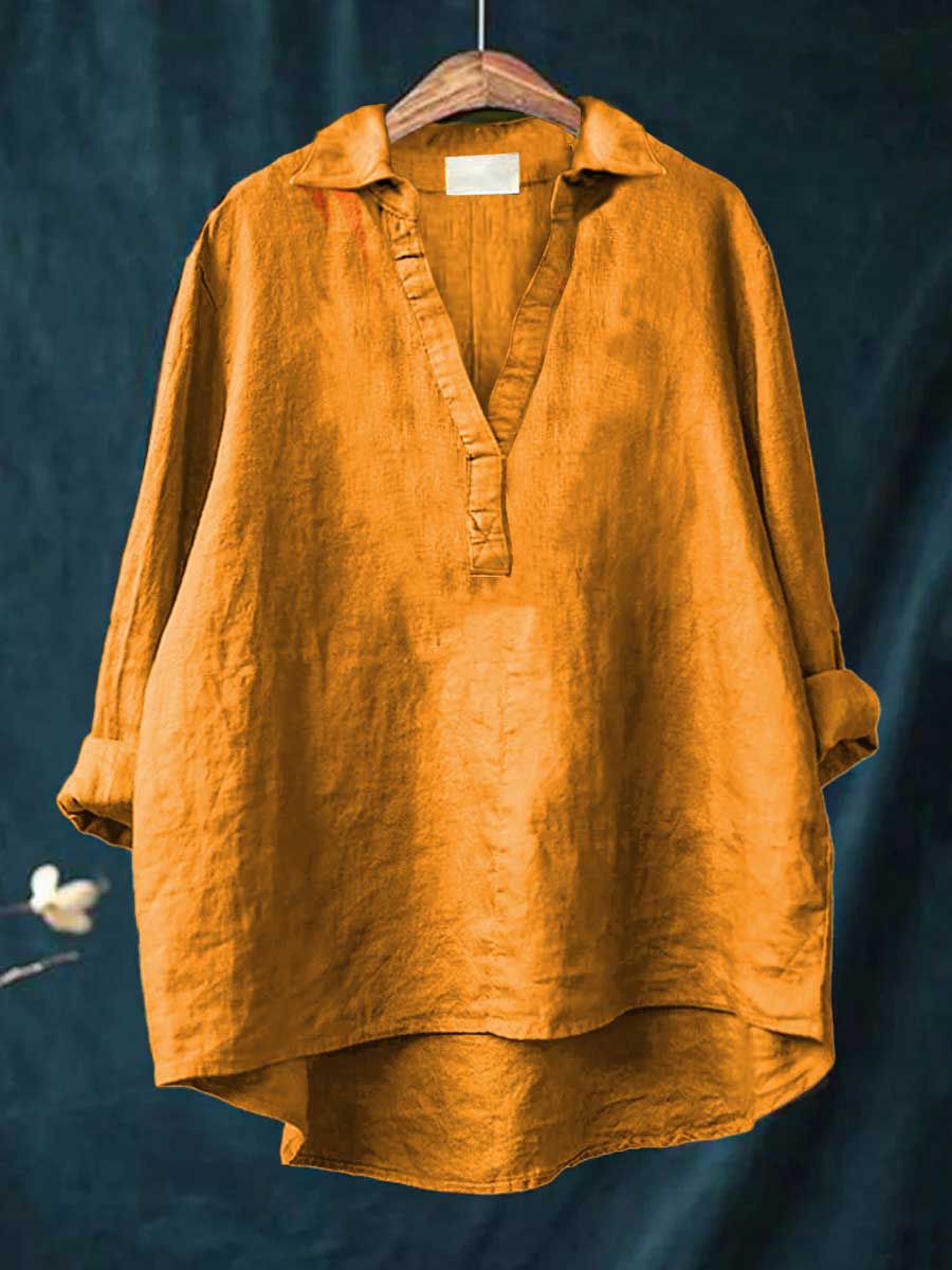 Lucía | Blusa de lino elegante para el verano