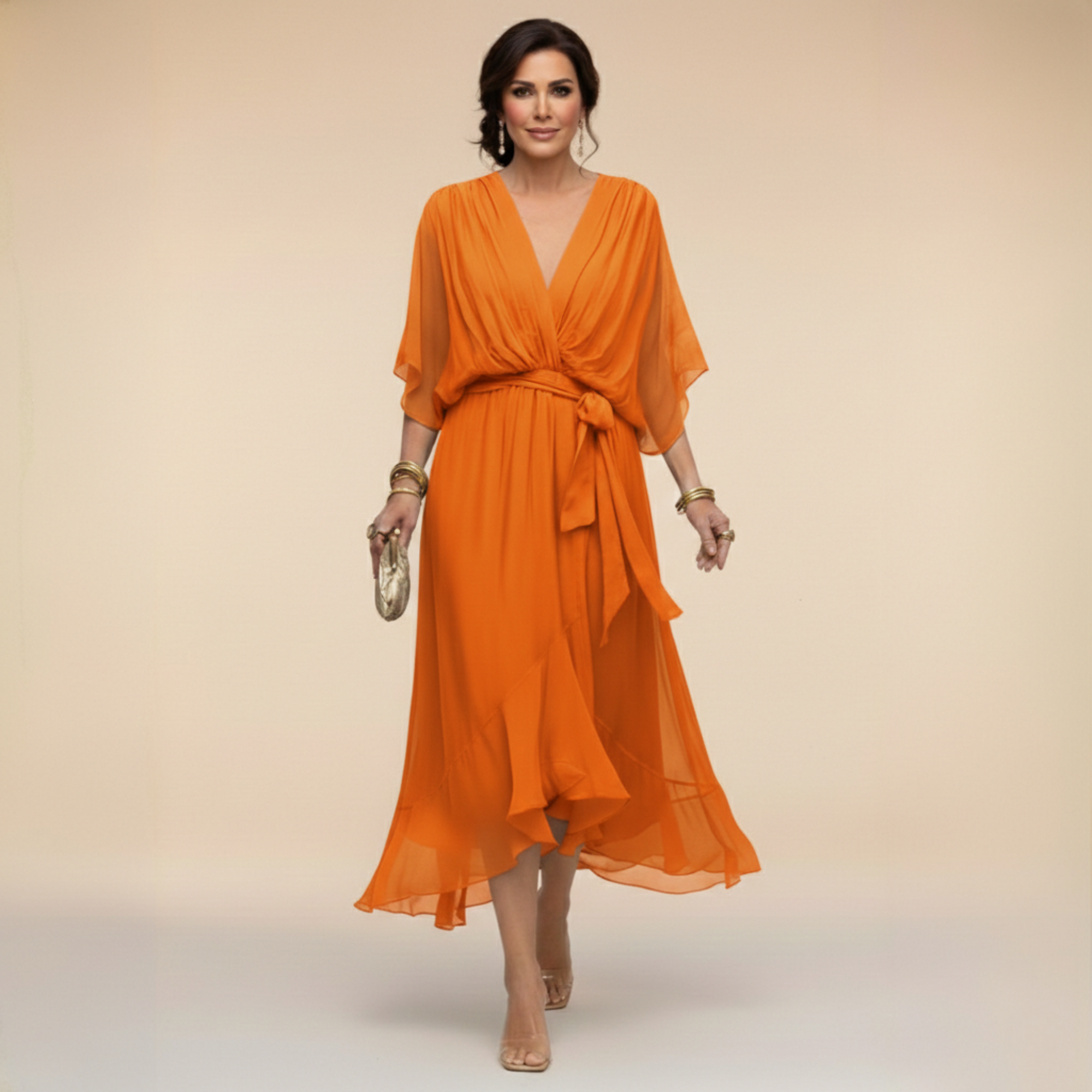 Monica | vestido con escote en V