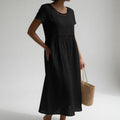 Pernelle™ — Vestido midi 100% algodón bordado feminidad suave