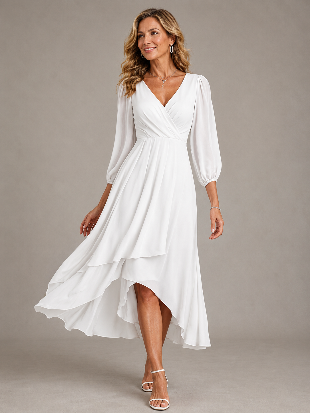 Mia™ | Vestido largo con escote en V elegante