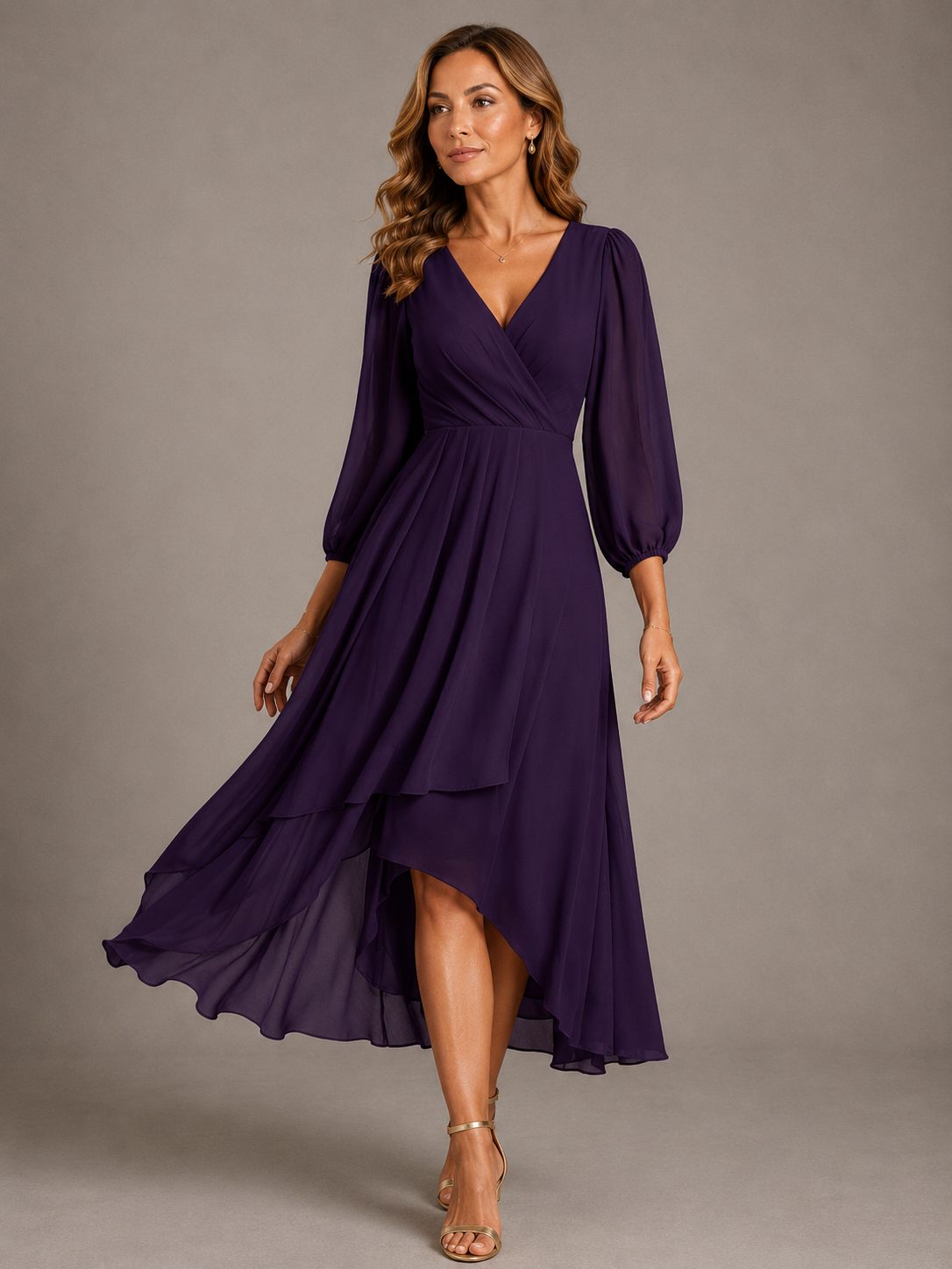 Mia™ | Vestido largo con escote en V elegante