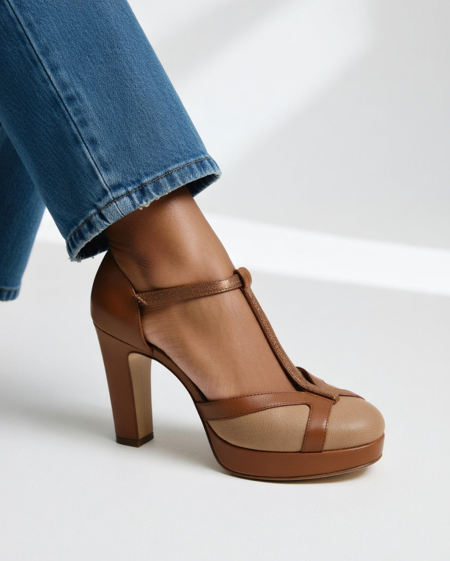 Maëlyne™ — Zapatos de tacón retro con elegancia y soporte ergonómico