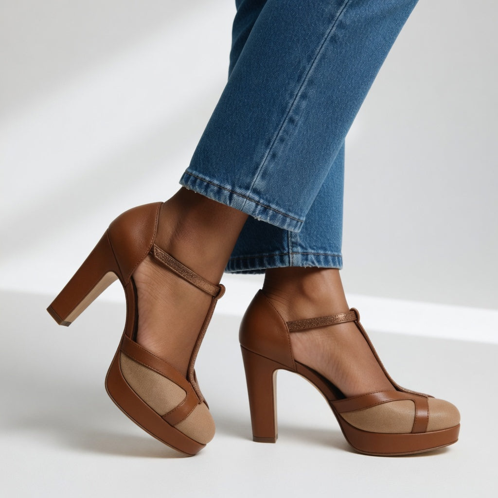 Maëlyne™ — Zapatos de tacón retro con elegancia y soporte ergonómico