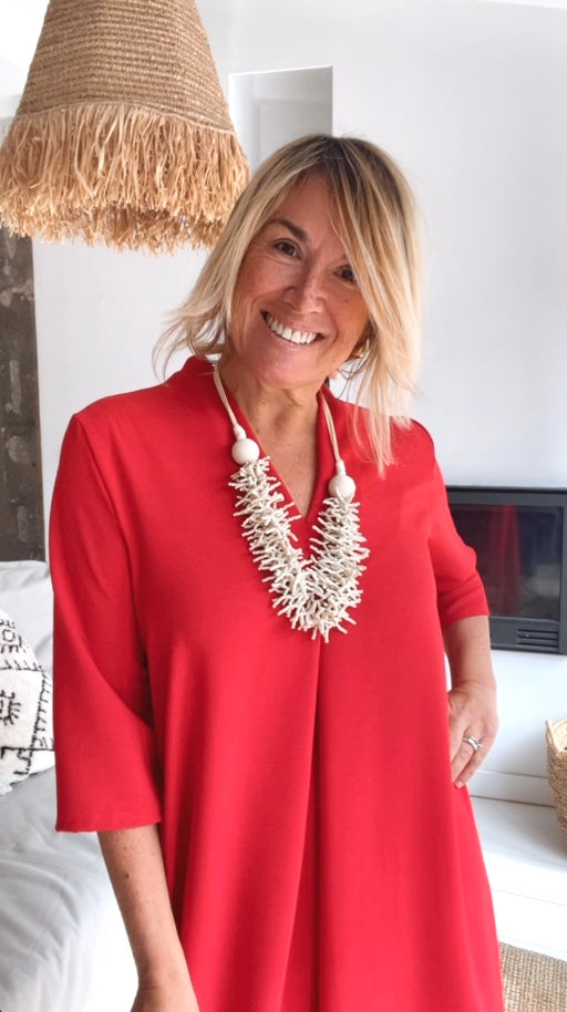 Vestido Laura rojo