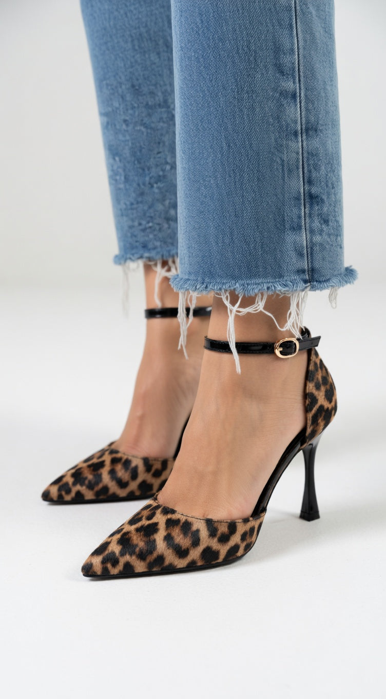 Léontine™ — Zapatos de tacón elegantes con estampado audaz para mujer