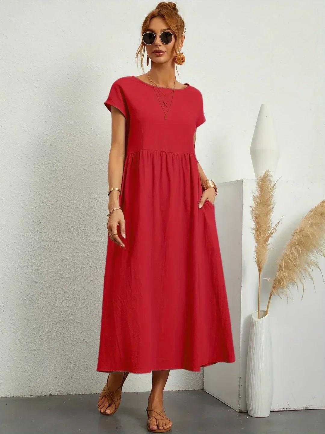 Gabrielle™ - Vestido midi fluido, elegancia atemporal