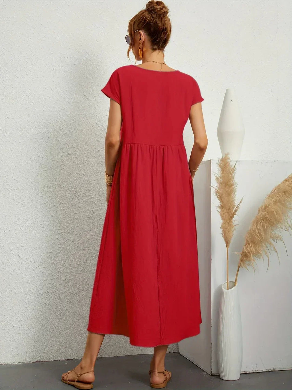 Gabrielle™ - Vestido midi fluido, elegancia atemporal