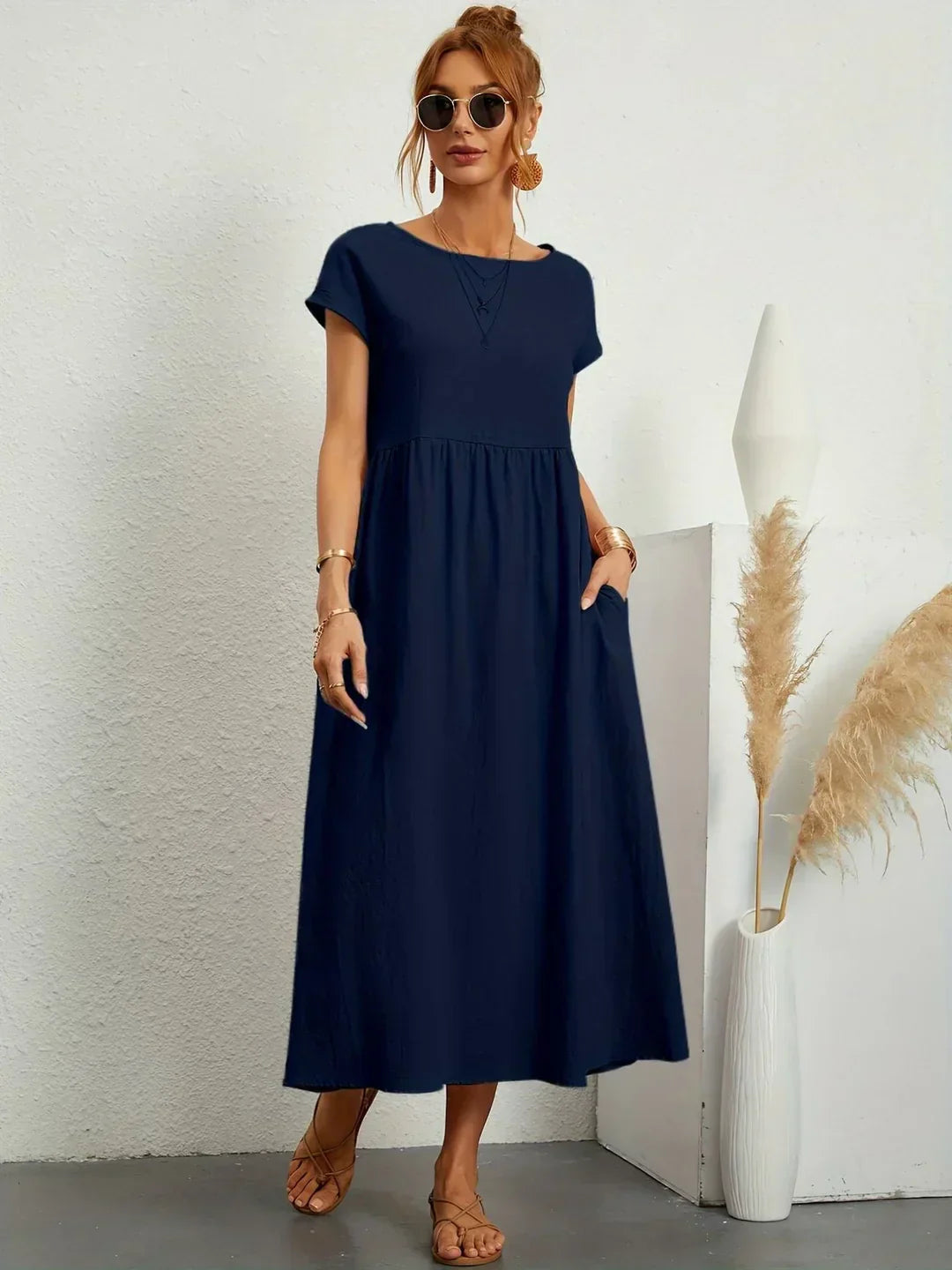 Gabrielle™ - Vestido midi fluido, elegancia atemporal