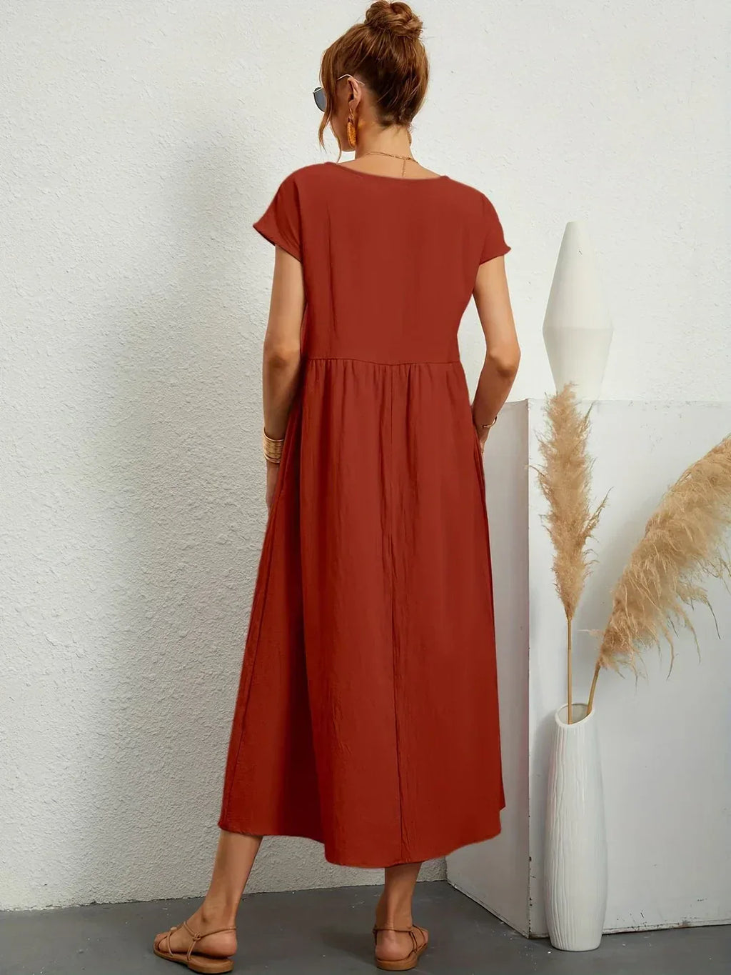 Gabrielle™ - Vestido midi fluido, elegancia atemporal