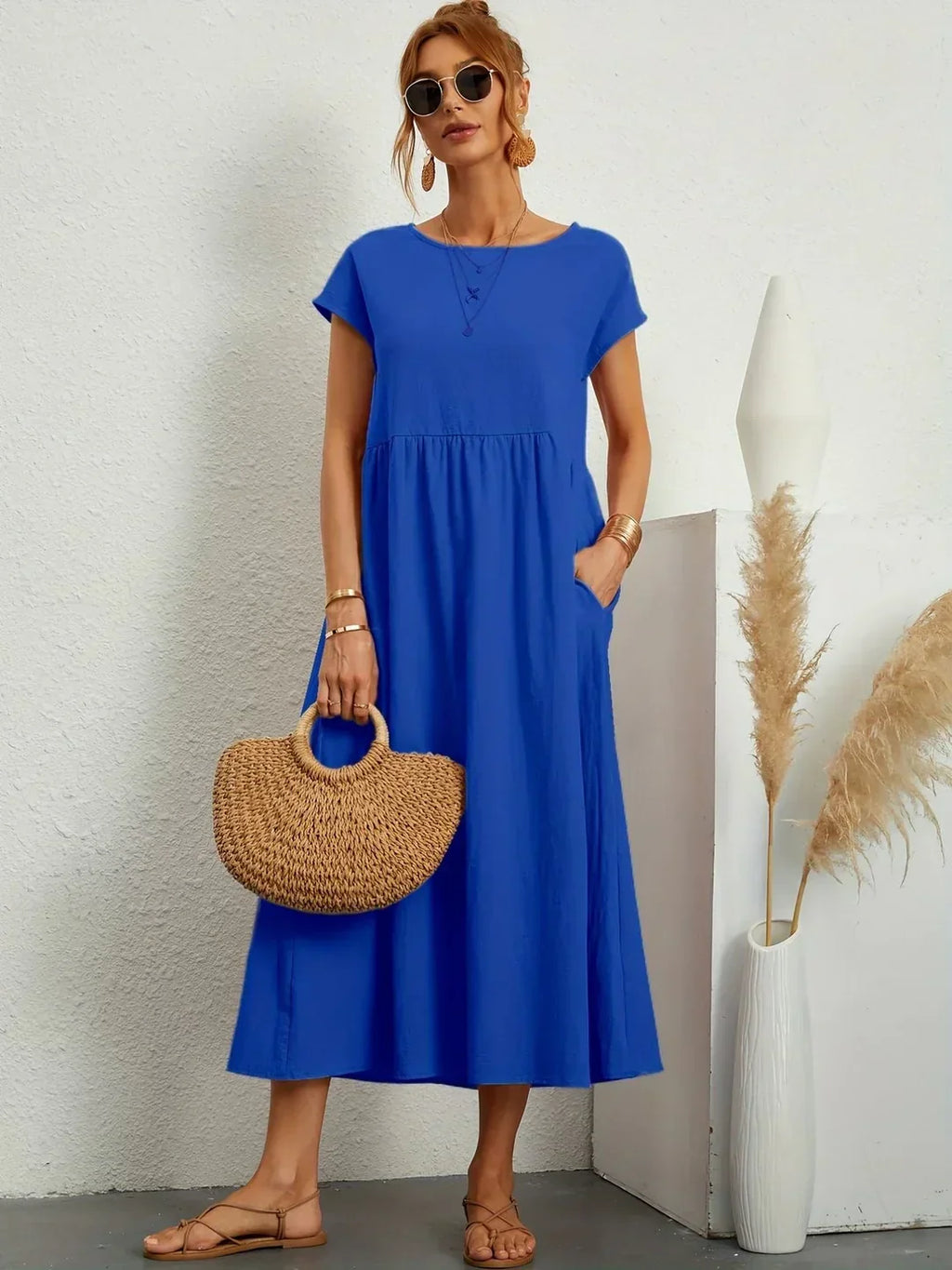 Gabrielle™ - Vestido midi fluido, elegancia atemporal