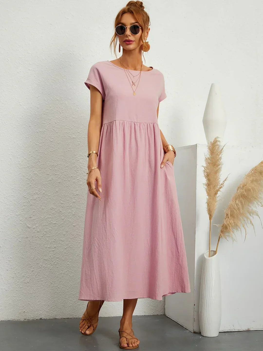 Gabrielle™ - Vestido midi fluido, elegancia atemporal