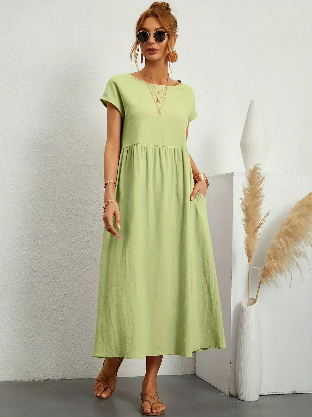 Gabrielle™ - Vestido midi fluido, elegancia atemporal