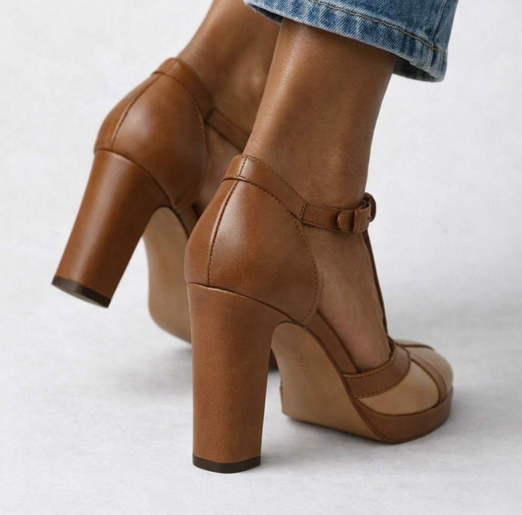 Maëlyne™ — Zapatos de tacón retro con elegancia y soporte ergonómico