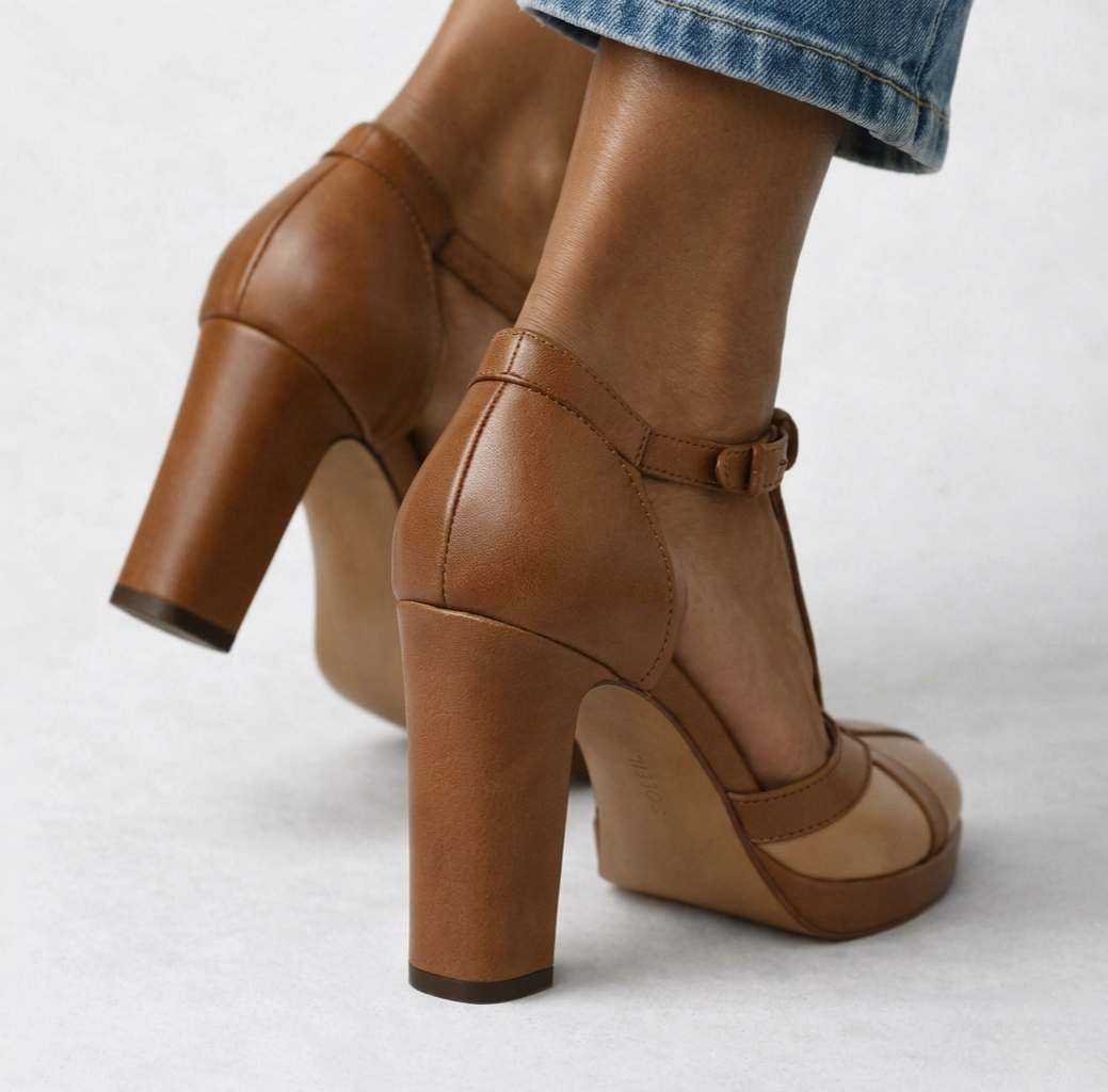 Maëlyne™ — Zapatos de tacón retro con elegancia y soporte ergonómico