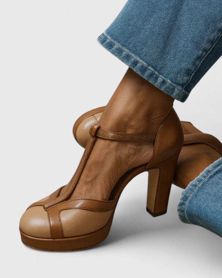 Maëlyne™ — Zapatos de tacón retro con elegancia y soporte ergonómico