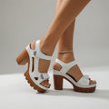 Célimène™ — Sandalia de tacón bloque con plataforma y look urbano