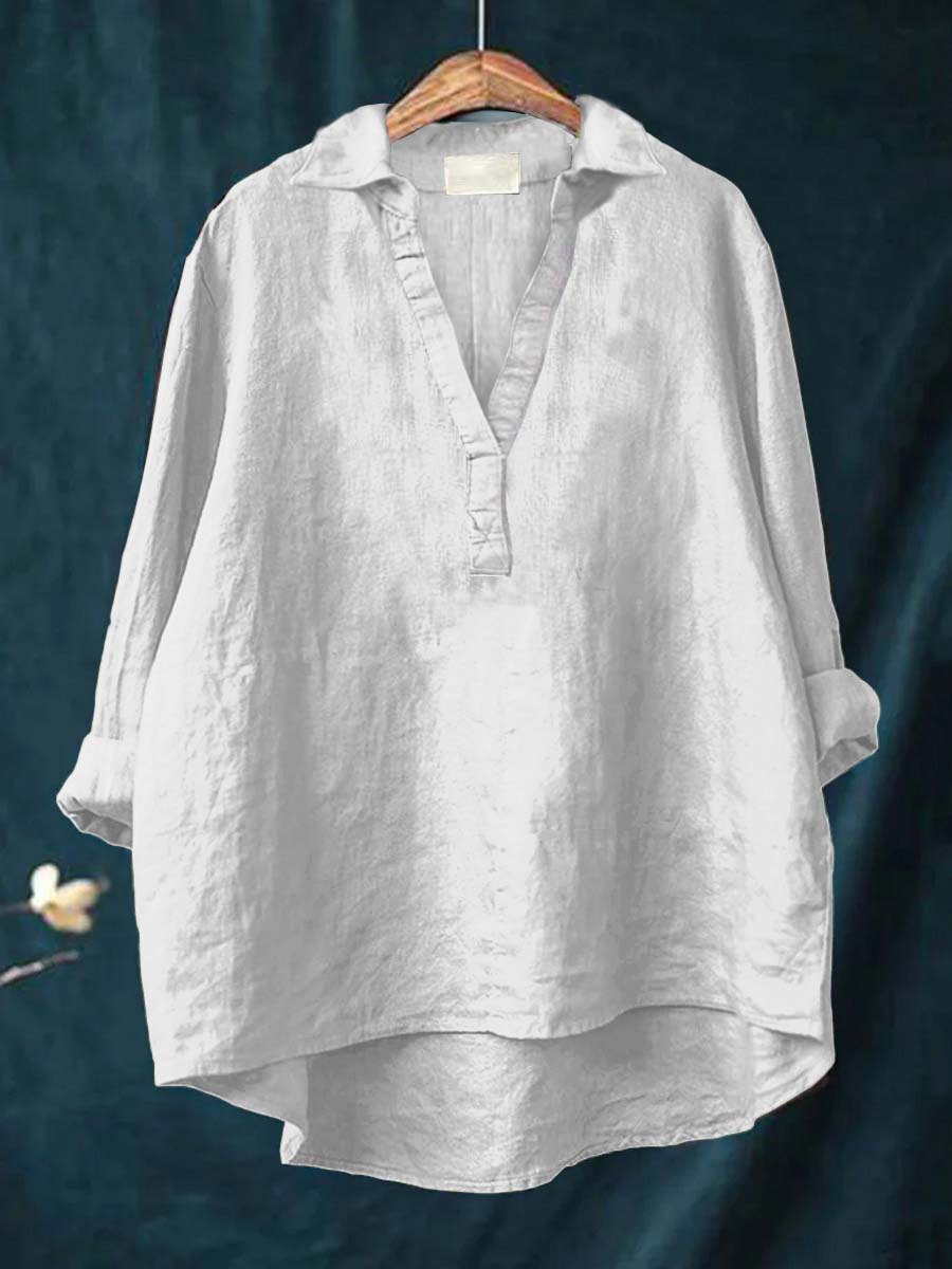 Lucía | Blusa de lino elegante para el verano
