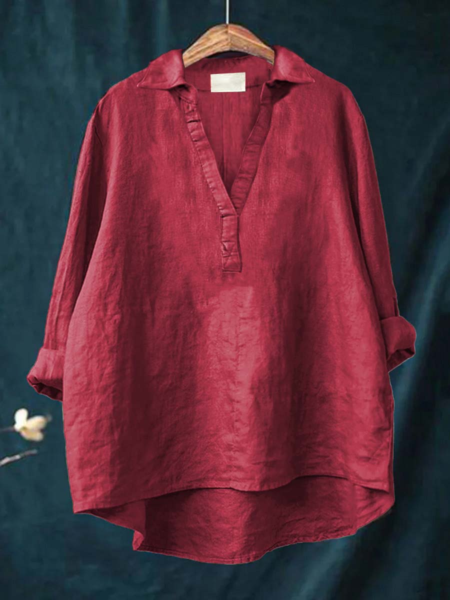 Lucía | Blusa de lino elegante para el verano