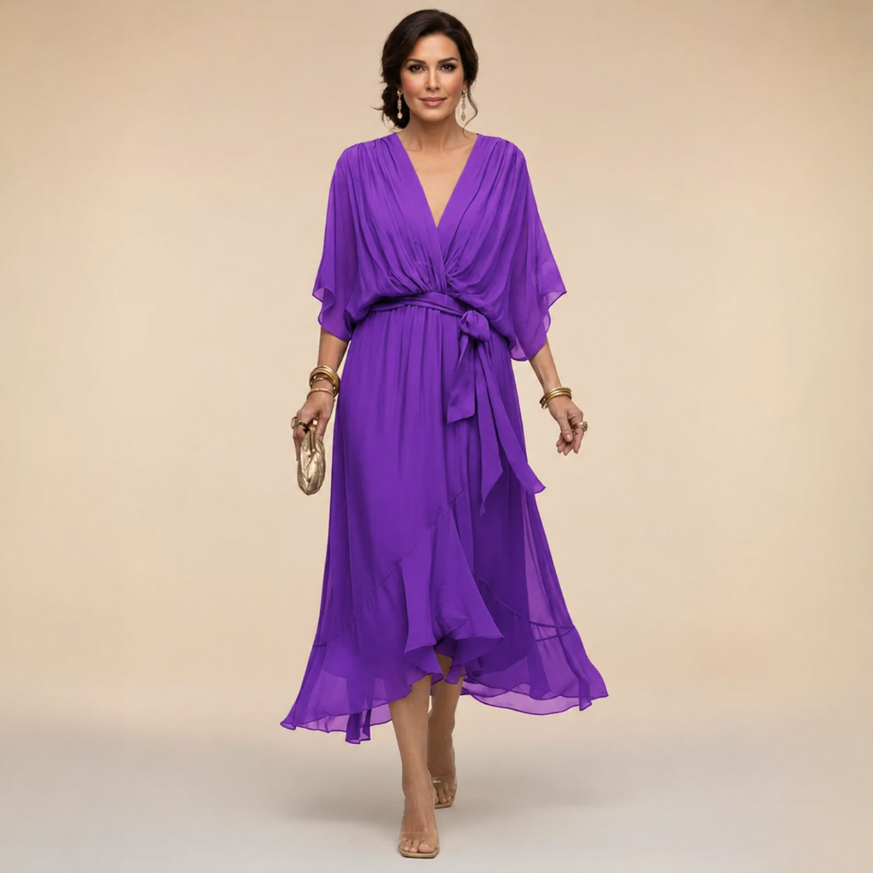 Monica | vestido con escote en V