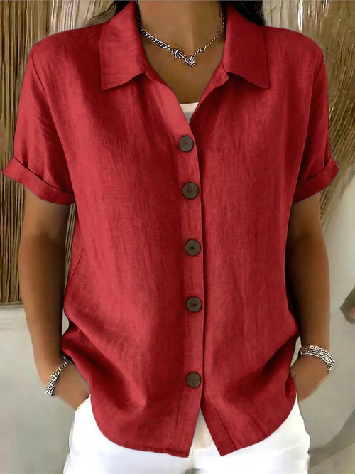 Avery™ Blusa con botones en la parte delantera