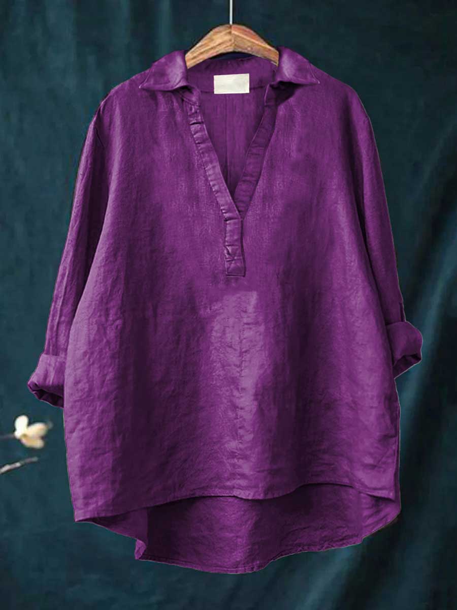 Lucía | Blusa de lino elegante para el verano