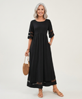 Aubrey™ | Vestido midi que favorece la silueta y alisa el abdomen
