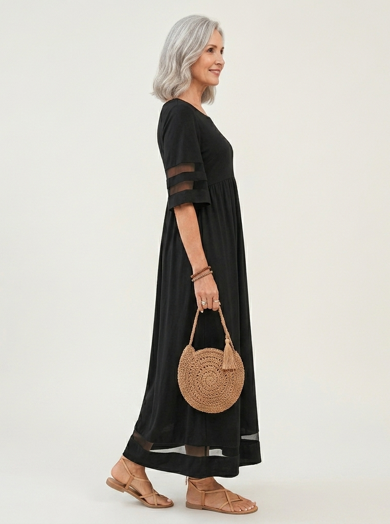 Aubrey™ | Vestido midi que favorece la silueta y alisa el abdomen