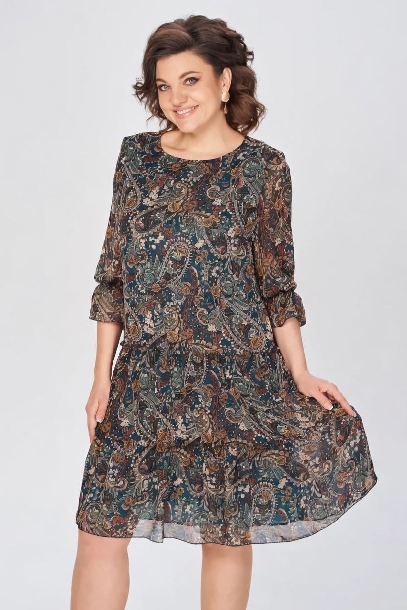 Oriane™ — Vestido floral elegante de estilo atemporal